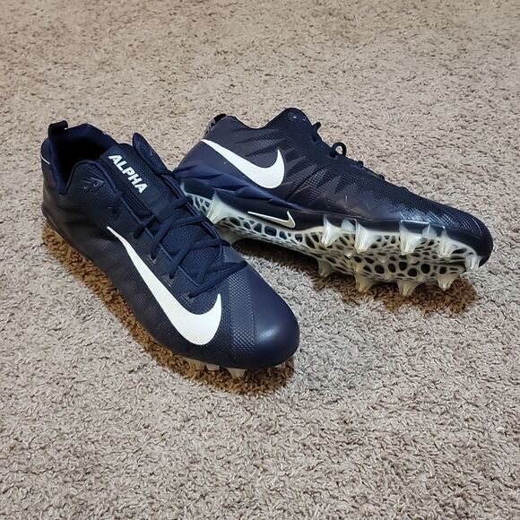 Nike Mens Alpha Menace Pro Low TD Promo 922804-414 Football Cleats Size 16 Navy - Picture 6 of 8